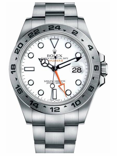 Rolex Explorer II 216570 Szwajcarski Replikowy Zegarek Z Białą Tarczą